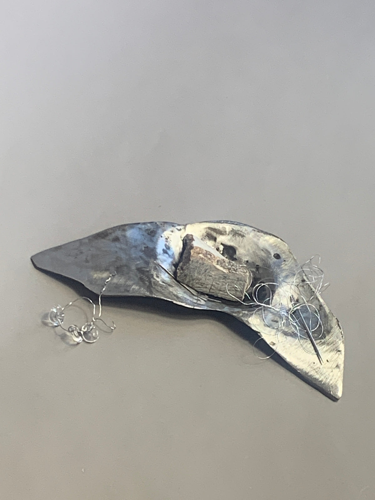 Ostra 0005 in coated iron, Rain and Rivers with María Chidan